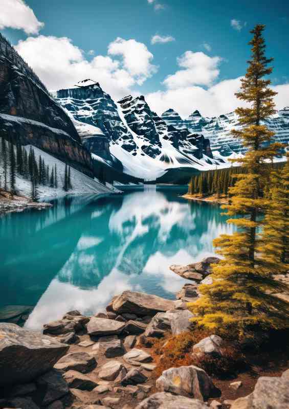 Lake And Mountains In Harmony | Poster