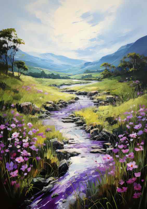 Purple Fantasy of Flowers | Di-Bond