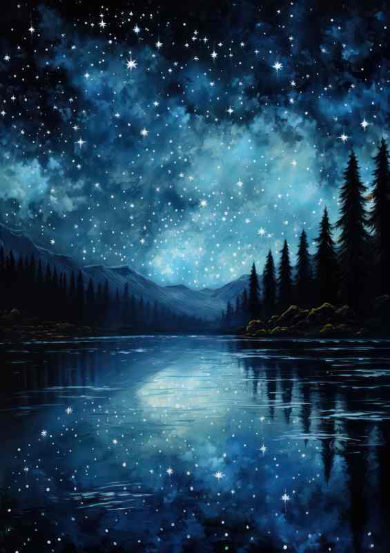 Radiant Nights Milky Way | Canvas