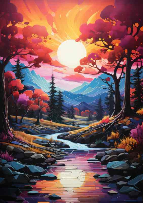 Rainbow mix A Party Of Forest Colours | Canvas