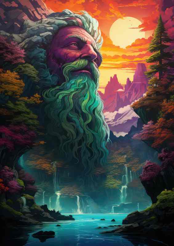 The Face Of Thunder Water Falls | Di-Bond