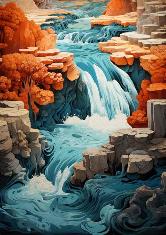 Yellowstones Prism of Beauty | Metal Poster