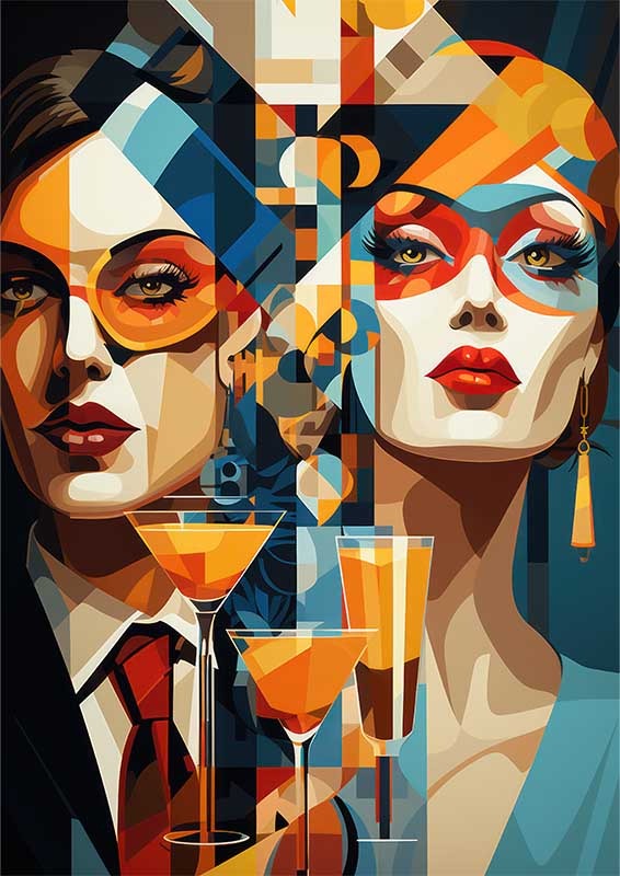 Exploring the Enigma Abstract Art and Human Essence | Metal Poster