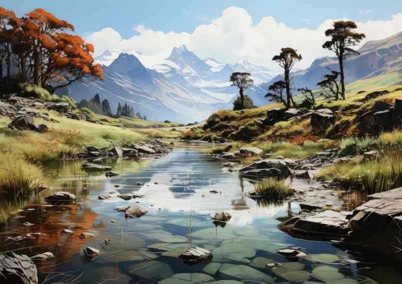Beauty of Lake District Melody | Metal Poster
