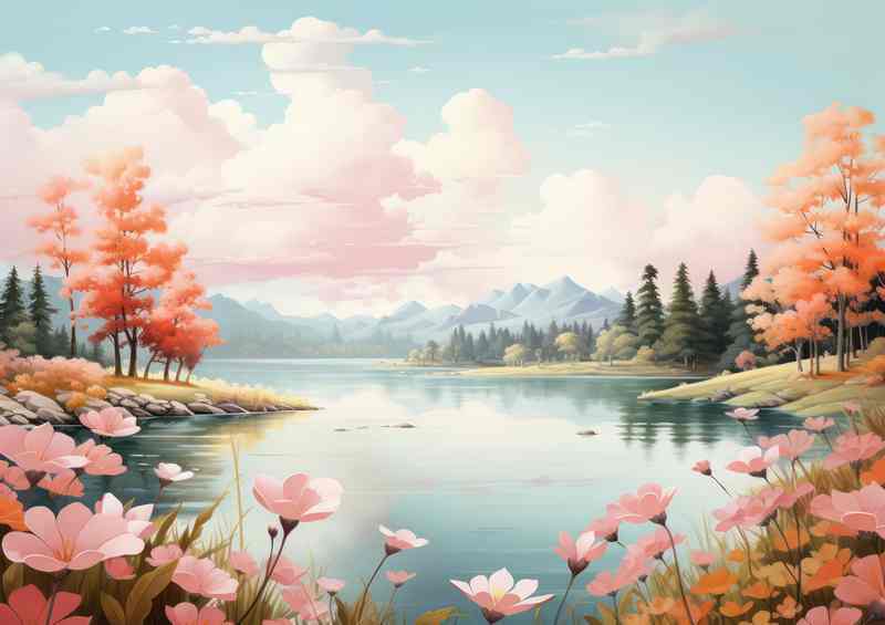 Calm And Elegance A Whimsical Breeze | Di-Bond