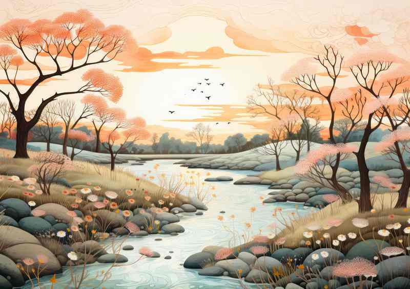 Countryside Bliss in pastel colours | Di-Bond
