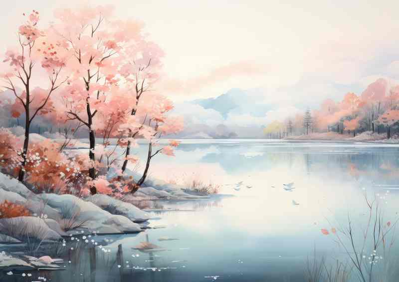 Harmony and Serenity in Pink | Metal Poster