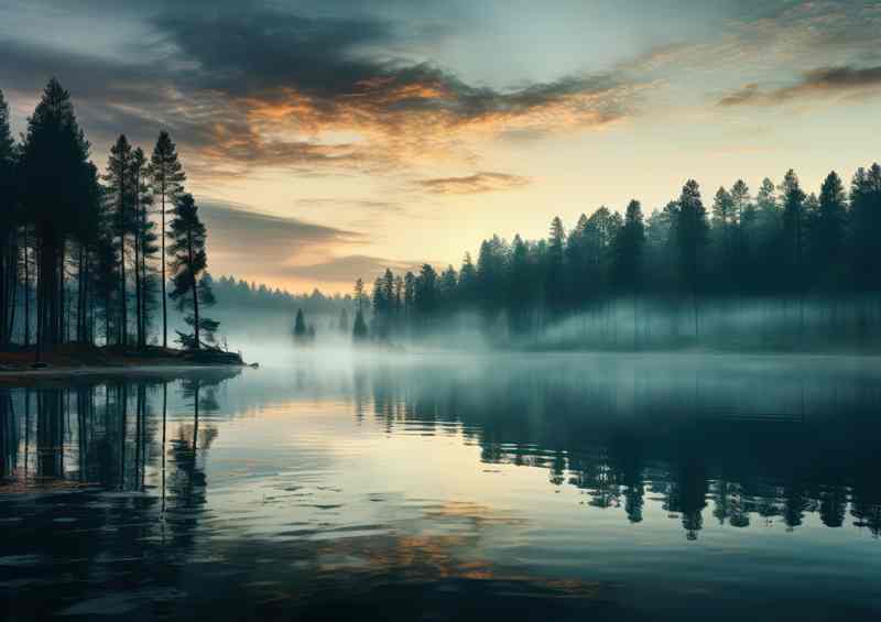 Misty Morning Golden Skies | Di-Bond