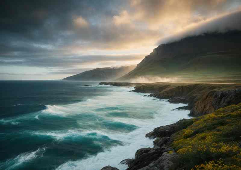 Natures Beauty Cliffside Seascape | Poster