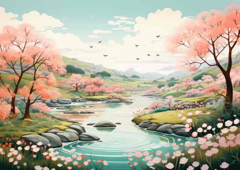 Pastel Serenity Spring | Poster