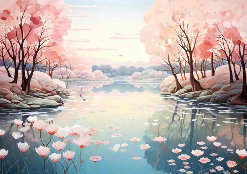 Pink Wonders Tree Heaven | Metal Poster