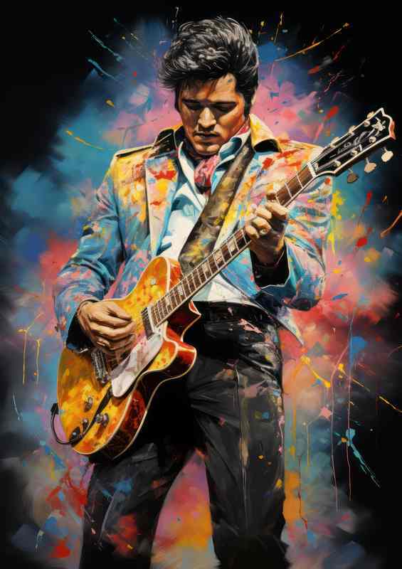 Elvis Presley art from beyond | Poster