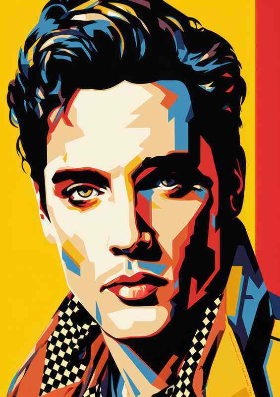 Elvis Presley pop art the original king | Poster