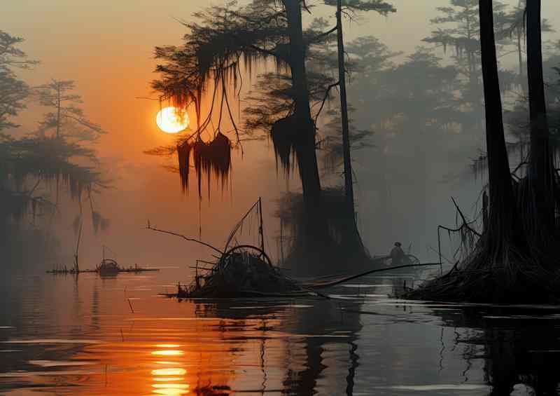 Stillness Glows In Sunset Dreams | Di-Bond