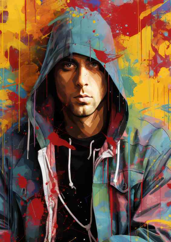 Eminem Very colourful | Di-Bond