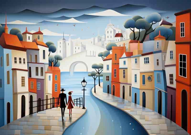 Wet And Windy Down he Street | Di-Bond