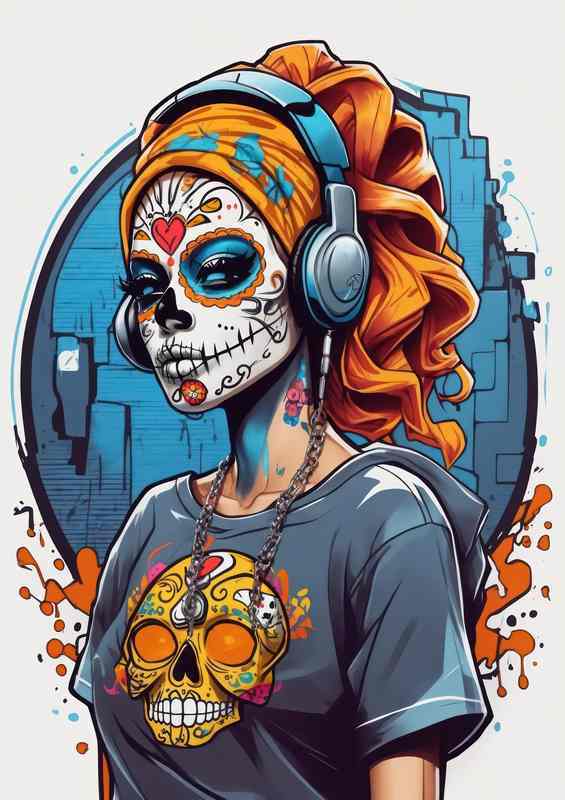 Mystical Marigold Muse Sneaker Splash Extravaganza | Poster