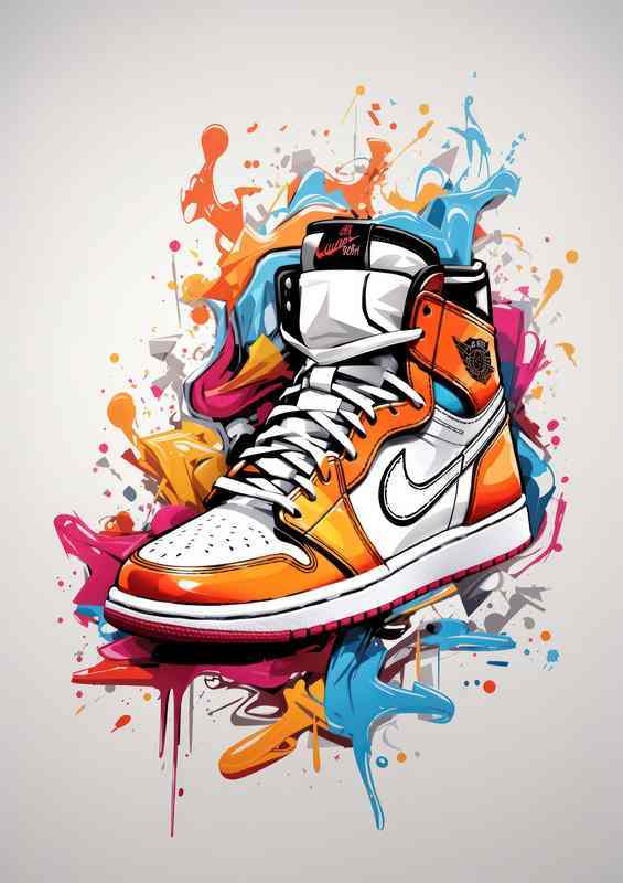 Spectacular Spirit Sneaker Elegant Skull Artistry | Di-Bond