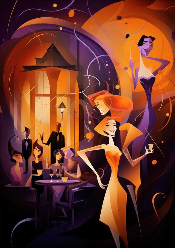 Unmasking the Soul The Power of Abstract Faces | Poster