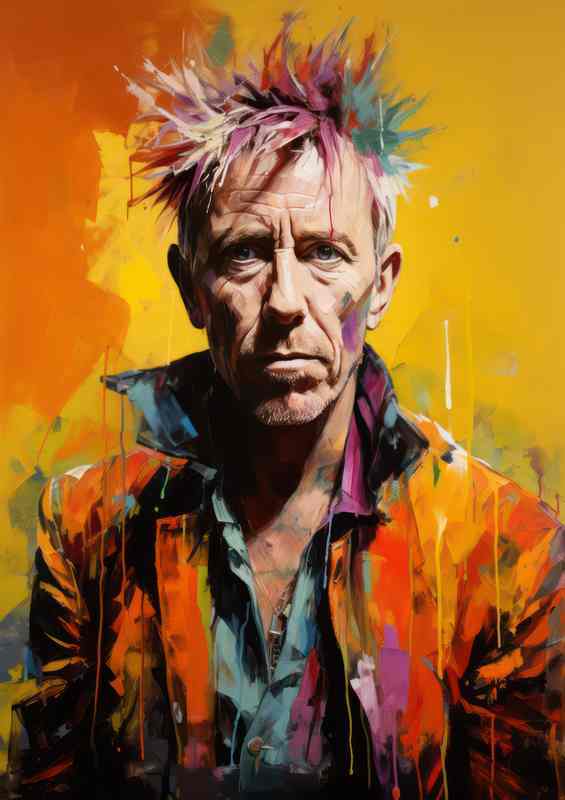 Johnny rotten Very colourful | Poster
