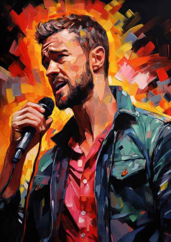 Justin Timberlake painted style art | Poster