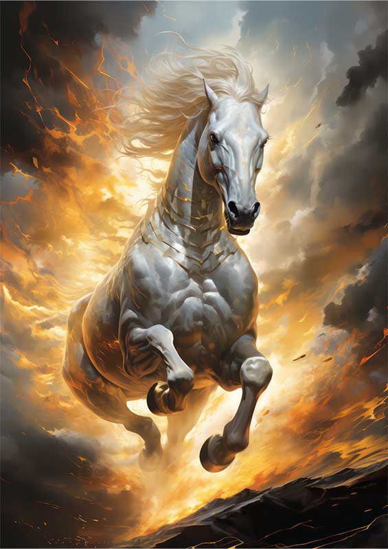 Silvers Sunset Saddles Horse Haven | Poster