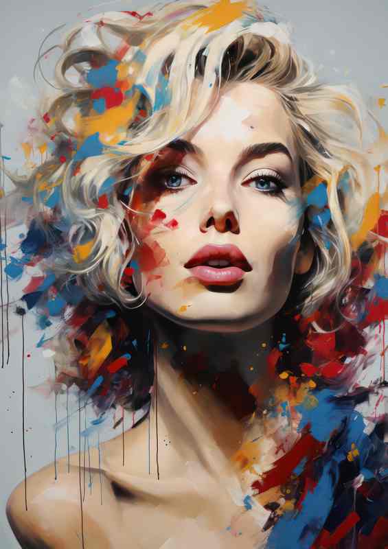 Marilyn Monroe Very colourful | Canvas