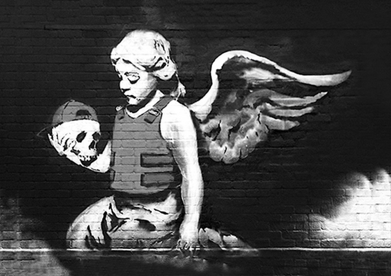 Skull Girl Angel | Metal Poster