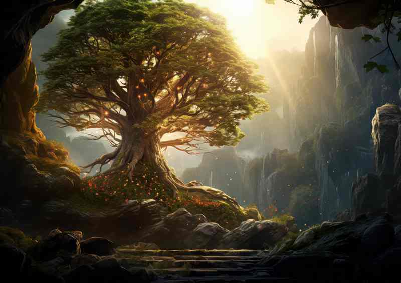 Sunshine Embrace Sun kissed Forest | Di-Bond