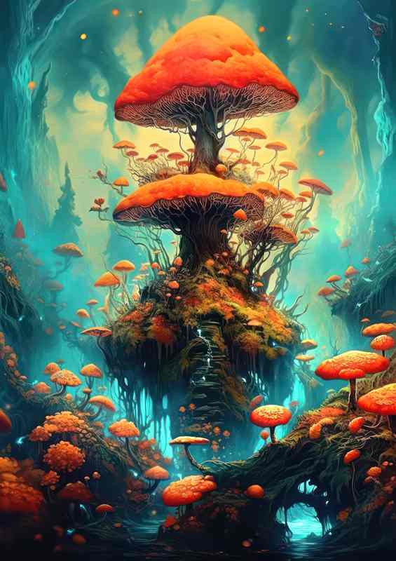 Mystic Mycelium | Metal Poster