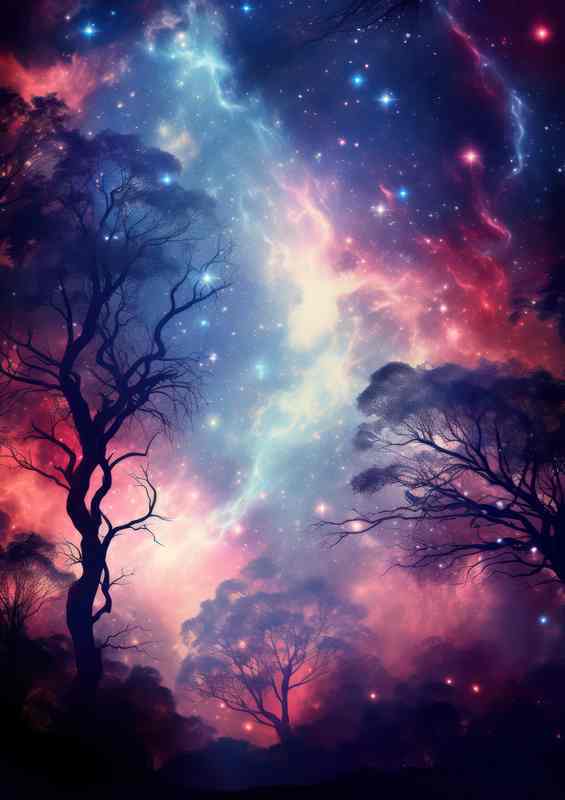 Starry night Reverie | Metal Poster