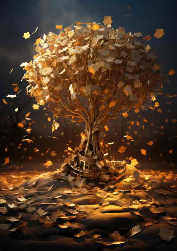 Sun Set Money Tree | Di-Bond