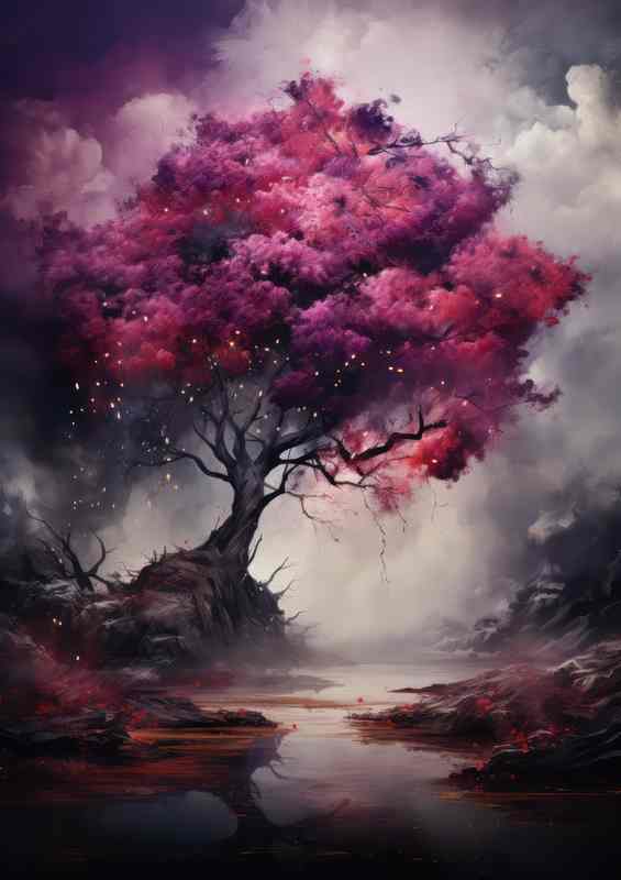 Tree In Purple Silence | Poster