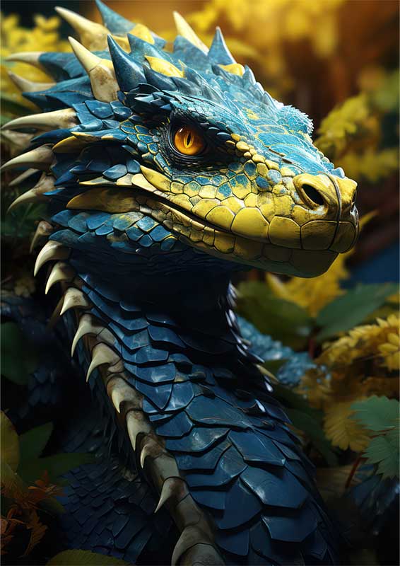 The Art Of A Snake Dragon | Canvas