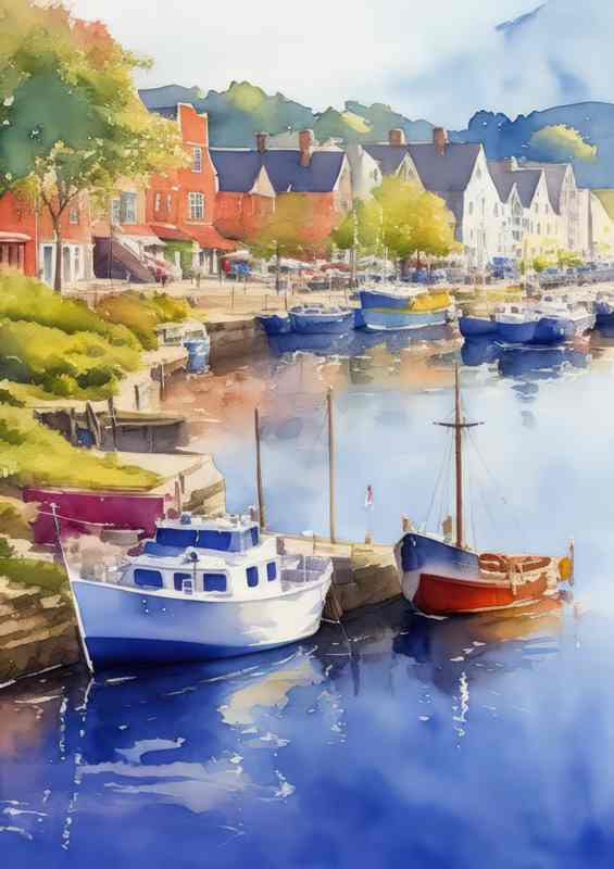 Colouful Coastal Dreams | Metal Poster