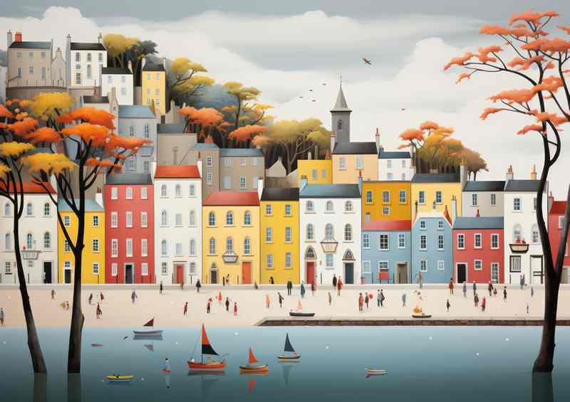 A Splash Of Water At The Seaside | Metal Poster