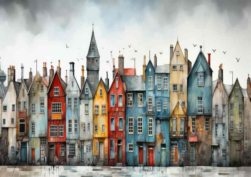 Barmy Seaside Buildings | Poster
