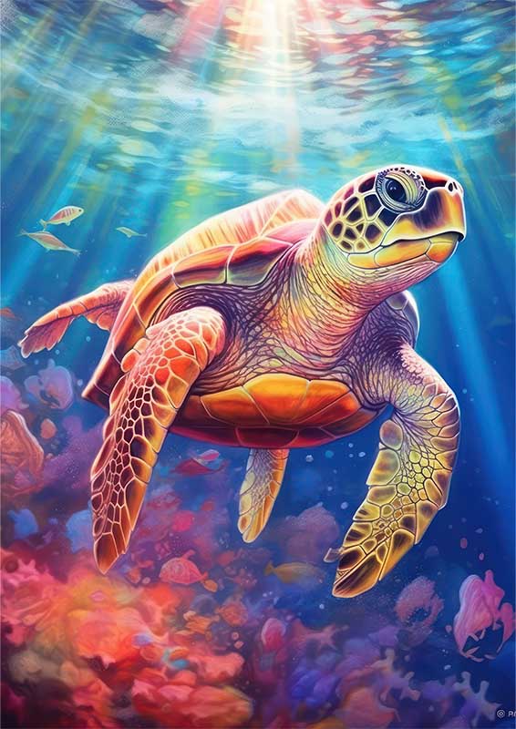 Dreamers Drifter Sea Turtle | Canvas