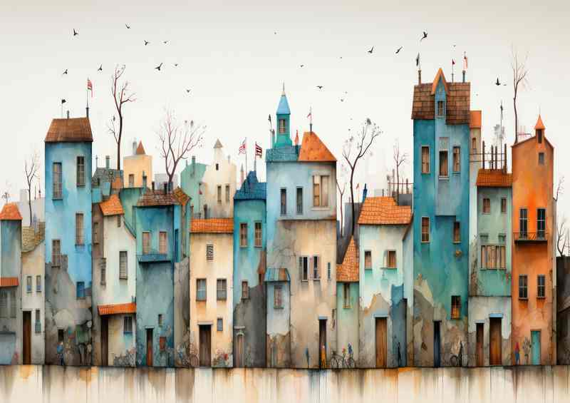 Houses on the Street | Di-Bond