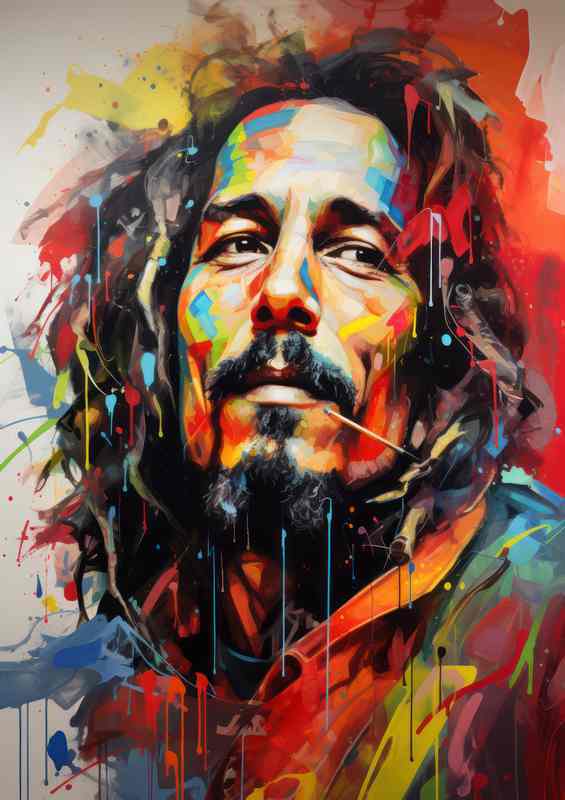 Rasta with love Bob Marley | Poster
