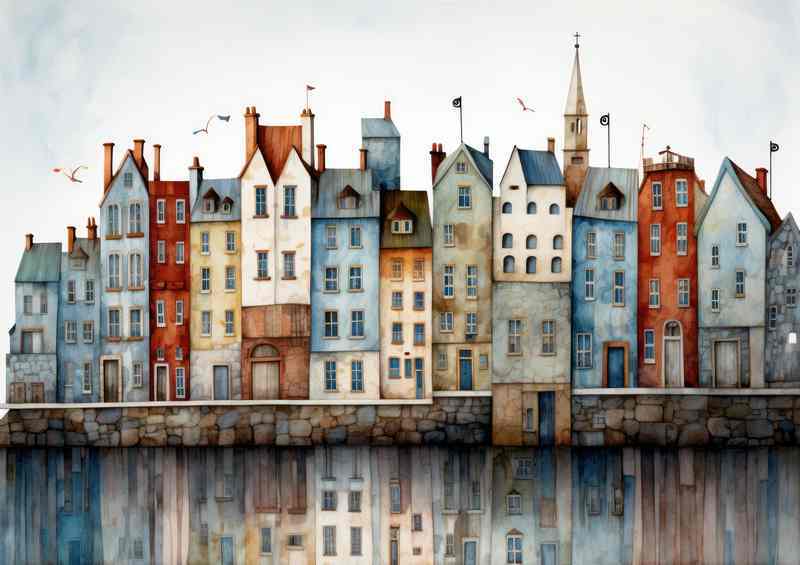 Town House Row | Canvas