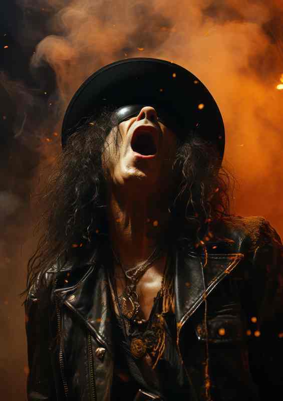Slash at the top of his voice | Di-Bond