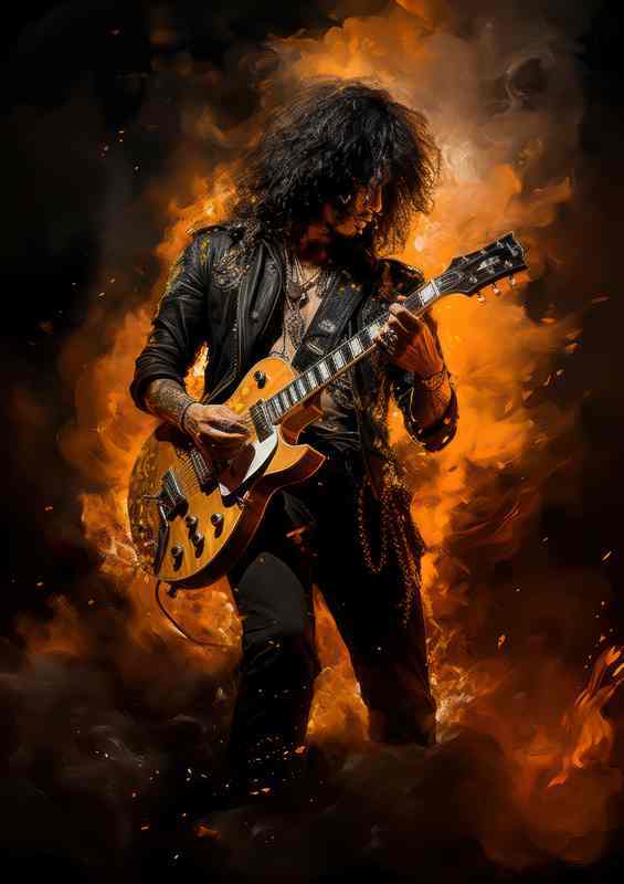 Slash rocking his gutiar | Canvas