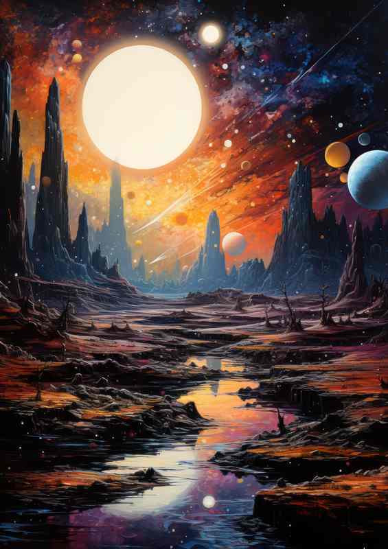 Awe Inspiring Galactic Scenes Space | Canvas