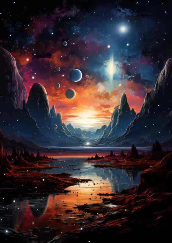 Cosmic Enigma Mysterious Universe | Metal Poster