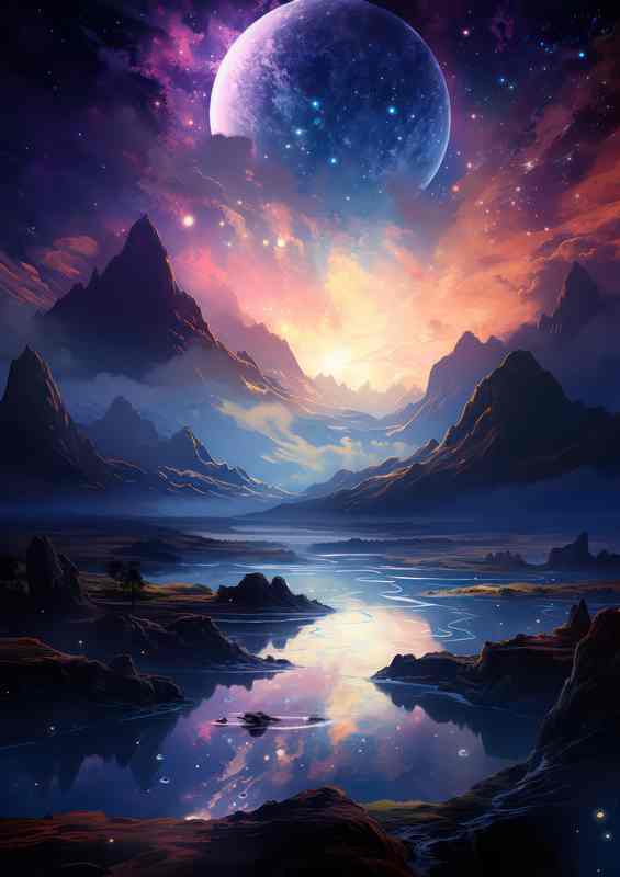 Epic Space Adventures Thrilling Galaxy | Metal Poster