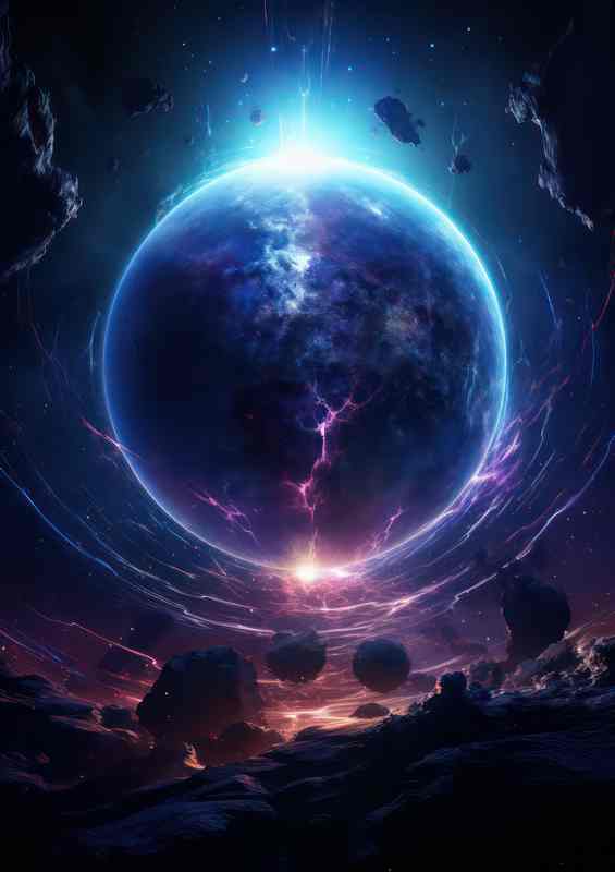 Fantasy Galaxy Imaginative Interstellar Design | Poster