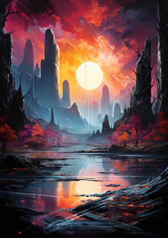 Mystical Interstellar Art Space Fantasy | Canvas