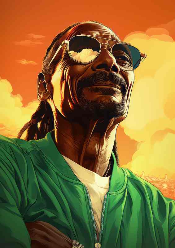 Snoop snoop dogg wearing sunglasses | Poster