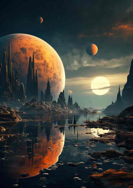 Otherworldly Cosmos Surreal Space | Poster